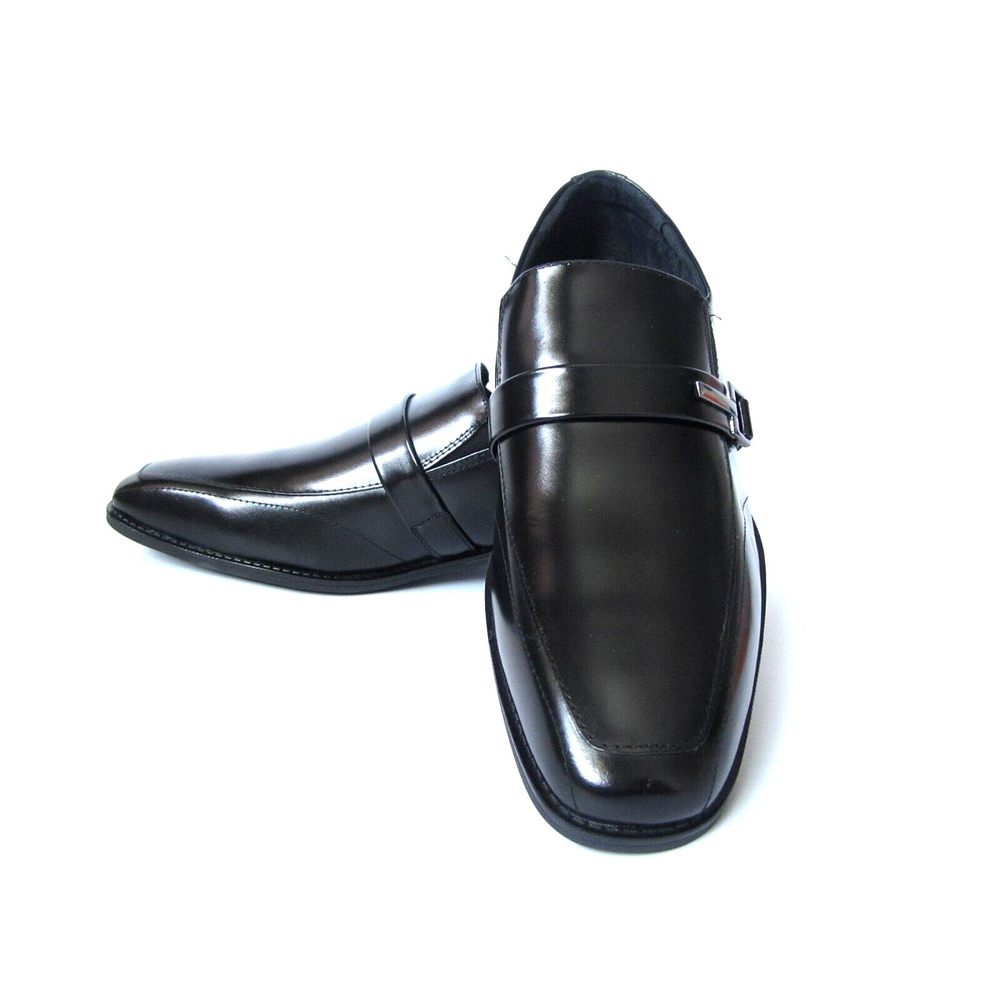Stacy Adams ABRAM Mens Black 20186-001 Slip Resistant Slip On Dress Shoes 10 M